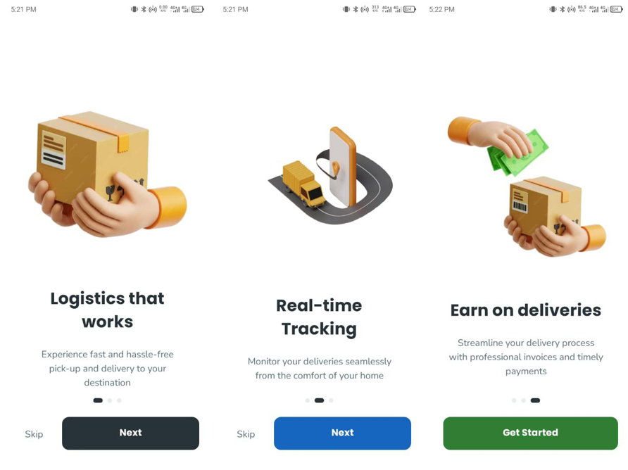 Tracking & Reports - Real-time tracking dashboard with delivery status and analytics